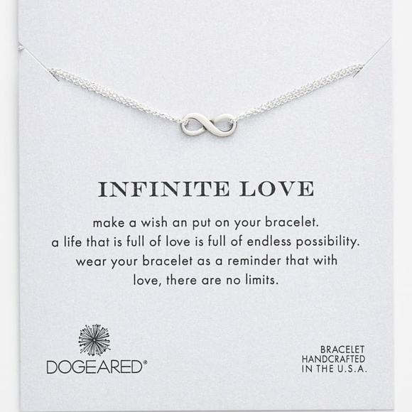 Dogeared 'Infinite Love' Boxed Bracelet- Silver - Picture 2 of 6